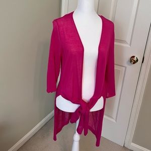 Chico's convertible Spring cardigan Fuchsia EUC